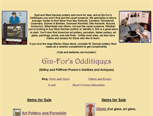 Tablet Screenshot of ginforsodditiques.com